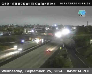 SB 805 at El Cajon Blvd (On Ramp)