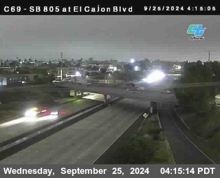 SB 805 at El Cajon Blvd (On Ramp)