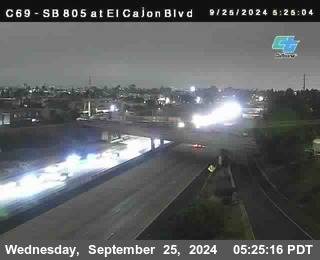 SB 805 at El Cajon Blvd (On Ramp)