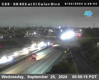 SB 805 at El Cajon Blvd (On Ramp)