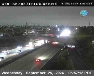 SB 805 at El Cajon Blvd (On Ramp)