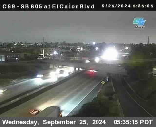 SB 805 at El Cajon Blvd (On Ramp)