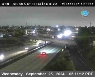 SB 805 at El Cajon Blvd (On Ramp)