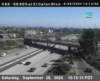 SB 805 at El Cajon Blvd (On Ramp)