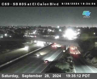 SB 805 at El Cajon Blvd (On Ramp)