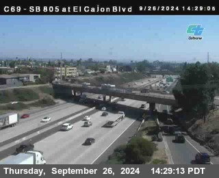 SB 805 at El Cajon Blvd (On Ramp)