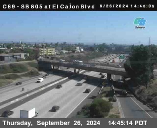 SB 805 at El Cajon Blvd (On Ramp)