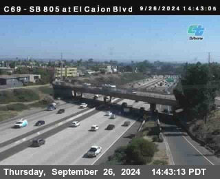 SB 805 at El Cajon Blvd (On Ramp)