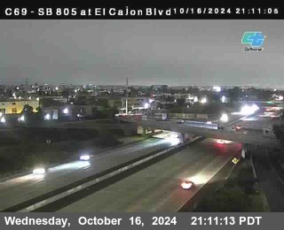 SB 805 at El Cajon Blvd (On Ramp)