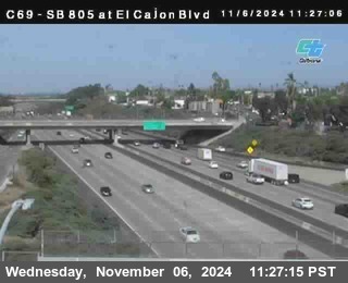 SB 805 at El Cajon Blvd (On Ramp)