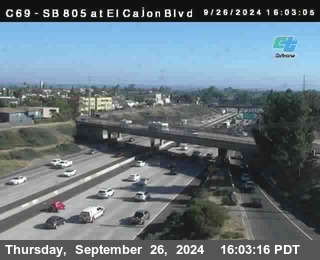 SB 805 at El Cajon Blvd (On Ramp)