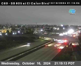 SB 805 at El Cajon Blvd (On Ramp)