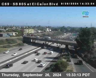 SB 805 at El Cajon Blvd (On Ramp)