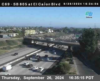 SB 805 at El Cajon Blvd (On Ramp)