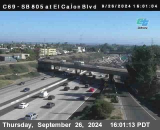 SB 805 at El Cajon Blvd (On Ramp)