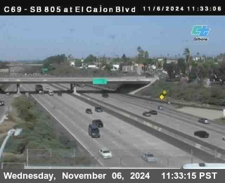 SB 805 at El Cajon Blvd (On Ramp)