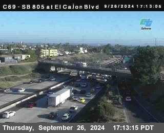 SB 805 at El Cajon Blvd (On Ramp)