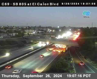 SB 805 at El Cajon Blvd (On Ramp)