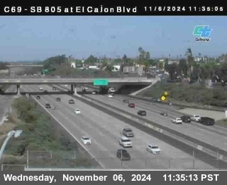 SB 805 at El Cajon Blvd (On Ramp)