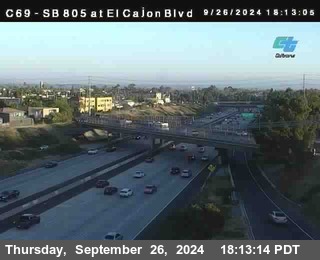 SB 805 at El Cajon Blvd (On Ramp)