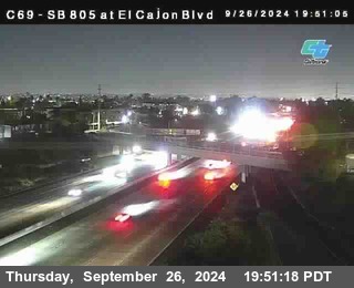 SB 805 at El Cajon Blvd (On Ramp)