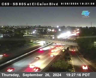 SB 805 at El Cajon Blvd (On Ramp)