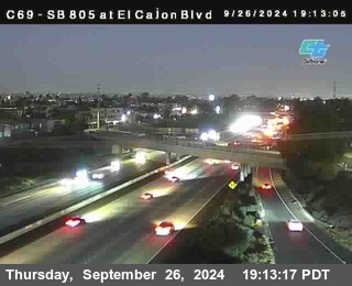 SB 805 at El Cajon Blvd (On Ramp)