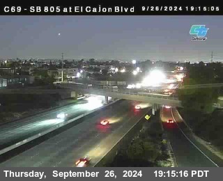 SB 805 at El Cajon Blvd (On Ramp)