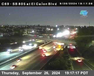 SB 805 at El Cajon Blvd (On Ramp)