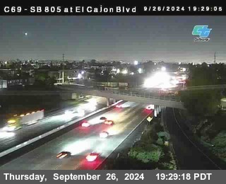 SB 805 at El Cajon Blvd (On Ramp)