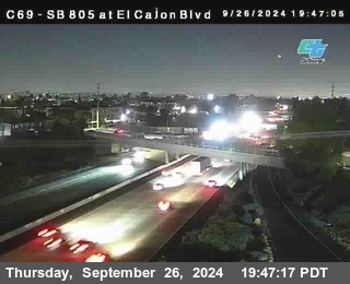 SB 805 at El Cajon Blvd (On Ramp)