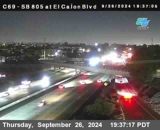 SB 805 at El Cajon Blvd (On Ramp)