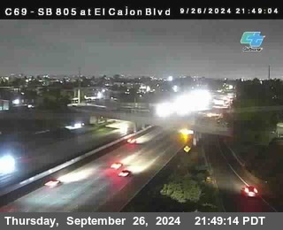 SB 805 at El Cajon Blvd (On Ramp)