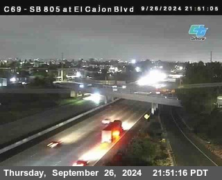 SB 805 at El Cajon Blvd (On Ramp)