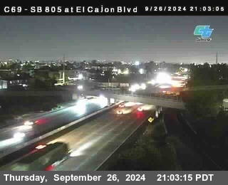 SB 805 at El Cajon Blvd (On Ramp)