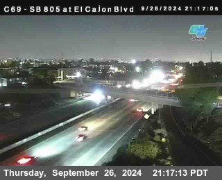 SB 805 at El Cajon Blvd (On Ramp)