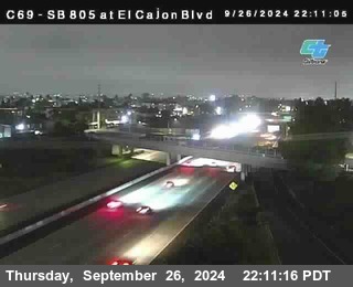 SB 805 at El Cajon Blvd (On Ramp)