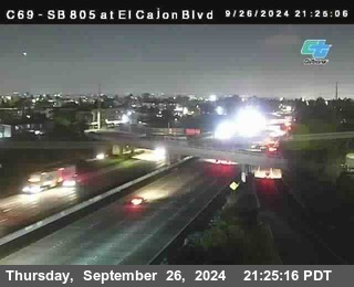 SB 805 at El Cajon Blvd (On Ramp)