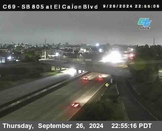 SB 805 at El Cajon Blvd (On Ramp)