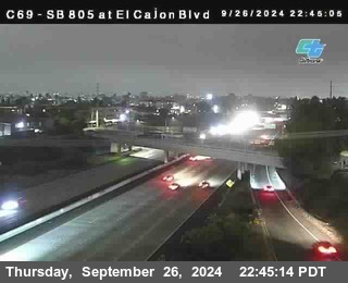 SB 805 at El Cajon Blvd (On Ramp)