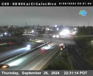 SB 805 at El Cajon Blvd (On Ramp)