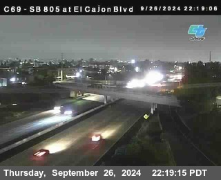 SB 805 at El Cajon Blvd (On Ramp)