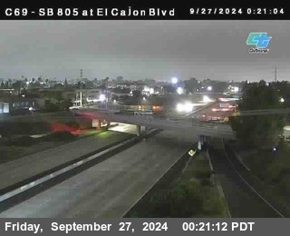 SB 805 at El Cajon Blvd (On Ramp)