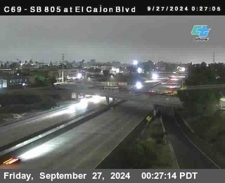 SB 805 at El Cajon Blvd (On Ramp)