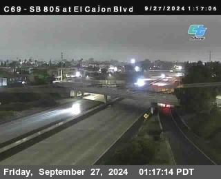 SB 805 at El Cajon Blvd (On Ramp)