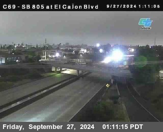 SB 805 at El Cajon Blvd (On Ramp)