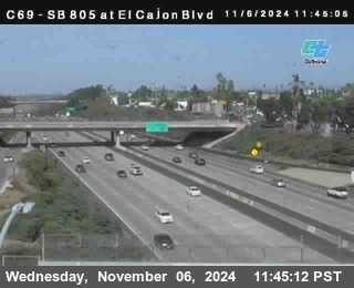 SB 805 at El Cajon Blvd (On Ramp)