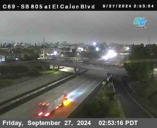 SB 805 at El Cajon Blvd (On Ramp)