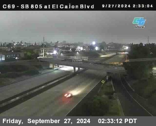 SB 805 at El Cajon Blvd (On Ramp)