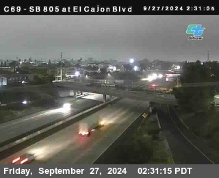 SB 805 at El Cajon Blvd (On Ramp)